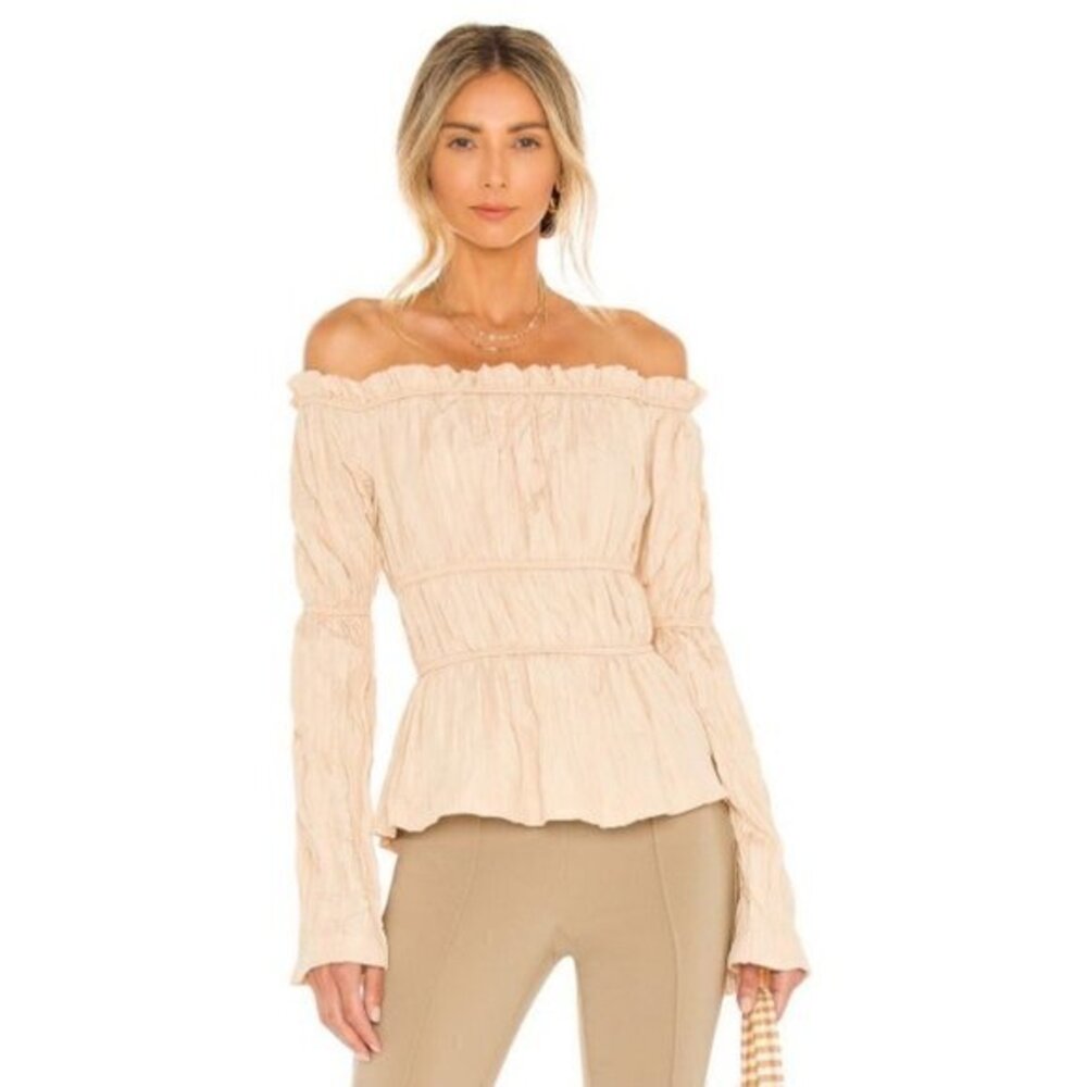 Song Of Style Ruched Off the Shoulder Top